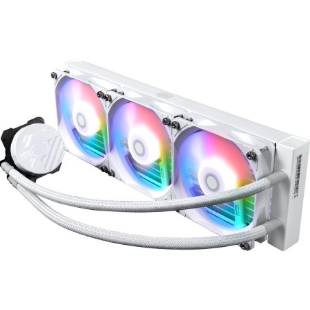 Cooler Master MasterLiquid 360L Core ARGB Liquid Cooling System - White - 120mm | Ultimate Performance & Style for Your CPU